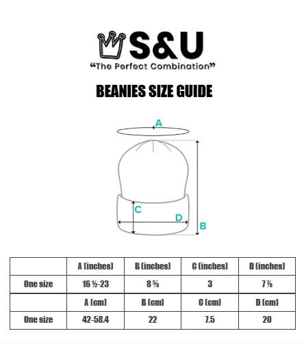 BEANIES SIZE GUIDE