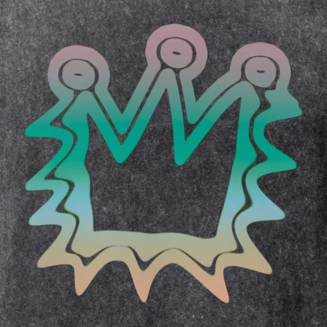 Flattened Crown - Denim Tee