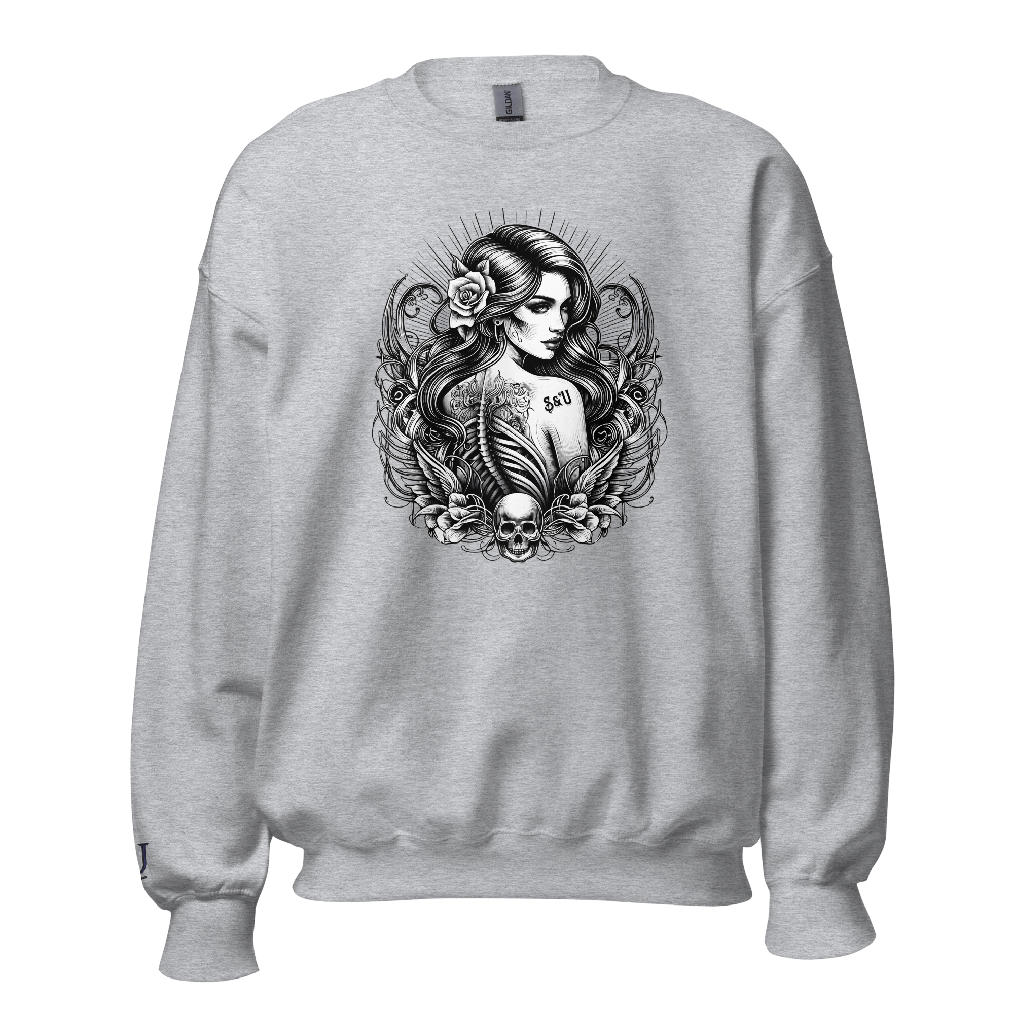 Skull Woman - Unisex Sweatshirt